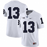 Penn State Nittany Lions 13 Saeed Blacknall White Nike College Football Jersey Dzhi,baseball caps,new era cap wholesale,wholesale hats